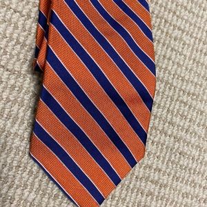 Tommy Hilfiger orange and blue tie